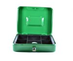 Steel Cash Money Box - Green
