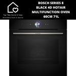 Bosch Series 8 - Black 4D Hotair Multifunction Oven - 60CM 71L