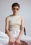 Fitted T-Shirt - Light Greige