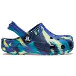 Classic Marbled Clog Kids Age 5+ - Navy turbo Teal J3