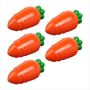 5 Pcs Transparent Easter Plastic Carrots Candy Box B