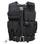 Tactical Vest 600D Polyester Adjustable Training Vest Khaki