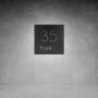 House Number D20 - 500 X 500 / Matt Gold / No