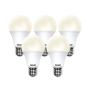 Eveready - LED A60 7W Screw - Pack Of 5 - Warm White