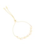 Goldair Gold Cubic Zirconia Floral Toggle Bracelet