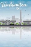 Washington Skyline Notebook & Journal. Productivity Work Planner & Idea Notepad - Brainstorm Thoughts Self Discovery To Do List