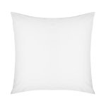 144 Thread Count Polycotton White PILLOWCASE - Continental - Single 80 X 80CM