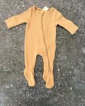 Cotton On Brown Zipped Onesie Newborn
