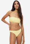 Padded Bandeau Bikini Top - Light Yellow