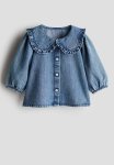 Collared Blouse - Blue