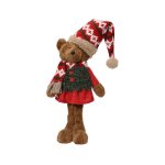 Polyester Bear With Dress 17X10X35CM