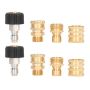Pressure Washer Adapter Set 8PIECES Quick Coupler Fittings
