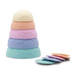 Jellystone Ocean Sensory Stacking Cups - Rainbow Pastel