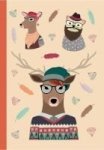 The Hipster Animals Collection - Design B Notebook Blank Book