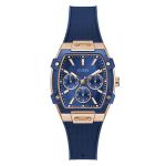 Guess Blue Rose Gold Multi-function Watch