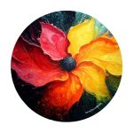 Fluid Florals Round Tablecloth By Wikus Schalkwyk