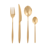 @home Sleek Cutlery 16 Piece Set Matte Gold 22CM