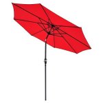 Thxbyebye Patio Outdoor Market Umbrella Tilt W/crank Sunshade Patio Umbrella Outdoor Table Market Umbrella Push Button Tilt And Crank Garden Parasol With Crank Winder