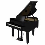 Roland GP-9 Digital Grand Piano – Polished Ebony