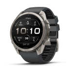 Garmin - Fenix 9 Pro 51MM Titanium With Graphite black Silicone Band