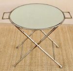 Butlers Tray With Handles – Silver – Folding – 62X77CM