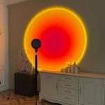 Sunset Lamp Projection LED Remote Control Lamp 16-COLOR Nightlight LED Sunset Projection Lamp Floor Lamp Room Decoration Rgb Lam