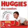 Huggies Dry Comfort Nappies Size 3 Jumbo 76'S