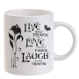 Live Love Laugh Printed Coffee Mug