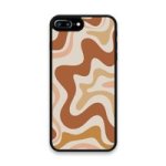 Custom Printed Tpu Cases - Apple Iphone 7 Plus Apple Iphone 8 Plus & 39 Brown Swirl& 39 By