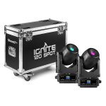 Beamz IGNITE120 LED 120W Moving Head Spot Set Of 2 Pieces W Flightcase