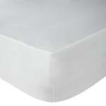 400 Thread Count Sateen Fitted SHEET With 2 Pillowcases - White - Double Xd 137 X 192 X 35CM