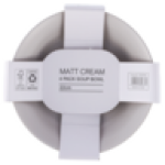 Matt Cream Soup Bowl 23CM 4-PACK