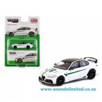 Tarmac Works Alfa Romeo Giulia Gtam White With Green GLOBAL64 Series 1 64 T64G-TL031-MWG