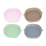4PCS Air Fryer Pan Silicone Basket Reusable Airfryer Pot Pan Liner