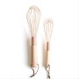 Rose Gold Whisk With Wooden Handle