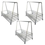 Lifespace Condiment Basket- Chrome - 3 Pack