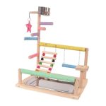 Bothyi Parrot Playground Bird Play Stand Activity Center Cage Accessories Gym Playpen Parrot Playstand For Lovebirds Parakeets M
