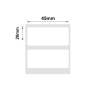 NB195 - - B1 / B21 / B3S / B4 - 45X20MM - 320 White Labels
