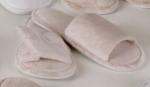 Club Classique Open Toe Slippers - Stone / Medium