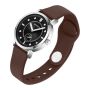 Cross Border Watch Men's And Women's Two Pin Half Silicone Waterproof