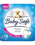 Baby Soft Fresh White 2 Ply Toilet Paper - Pack Of 18
