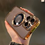 New Luxury Transparent Magnetic Wireless Charging Phone Case For Iphone 15 14 13 12 11 Pro Max Plus 15PRO Cases With Lens Protec