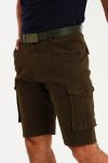 Mens Flat Front Slim Fit Chino Shorts