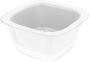 Double-layer Kitchen Basket And Fruit/vegetable Strainer White Plastic
