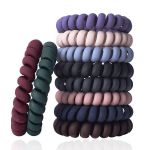 10-PIECE Spiral Hair Ties Set Medium Coil Elastic Hair Ties For Thick Hair