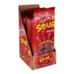 Sweeto Strawberry Extra Sour Sticks 12X75GR