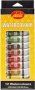 Dala Watercolour Paint Set 12 X 12ML Tubes Assorted Colours