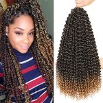 Dansama Passion Twist Hair Water Wave Braiding Hair For Butterfly Style Crochet Braids Bohemian Hair Extensions 18INCH Pack Of 6