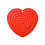 Le Creuset Silicone Heart Hot Pad - Cerise