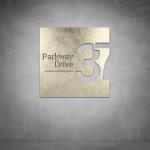 House Number D08 - 300 X 300 Matt White Warm White